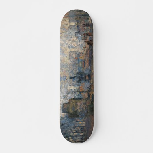 Claude Monet - Blick auf den Bahnhof Saint-Lazare Skateboard (Vorne)