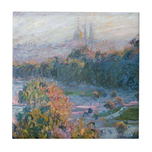 Claude Monet - Blick auf die Tuilerien, Studie Fliese (Vorderseite)