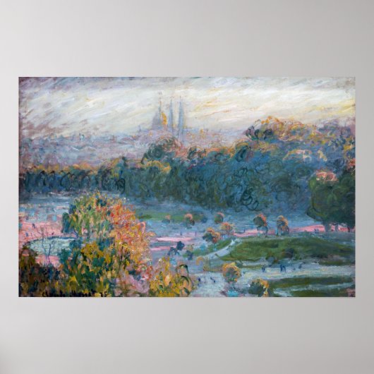 Claude Monet - Blick auf die Tuilerien, Studie Poster (Vorne)