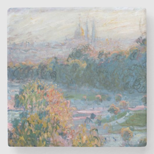 Claude Monet - Blick auf die Tuilerien, Studie Steinuntersetzer (Vorderseite)