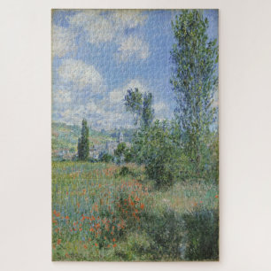 Claude Monet – Blick auf Vétheuil (1880) Fine Art Puzzle