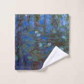 Claude Monet - Blue Water Lilies Badhandtuch Set (Waschlappen)