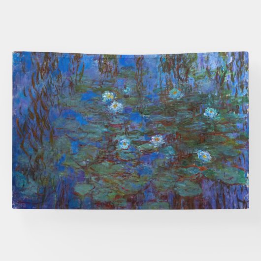 Claude Monet - Blue Water Lilies Banner (Horizontal)