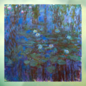 Claude Monet - Blue Water Lilies Fensteraufkleber (Blatt 3)