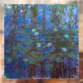 Claude Monet - Blue Water Lilies Fensteraufkleber (Blatt 2)
