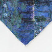 Claude Monet Blue Water Lilies Fleecedecke (Ecke)