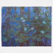 Claude Monet - Blue Water Lilies Fleecedecke (Vorderseite (Horizontal))