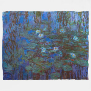Claude Monet - Blue Water Lilies Fleecedecke