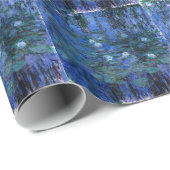 Claude Monet Blue Water Lilies Geschenkpapier (Rolleneckpunkt)