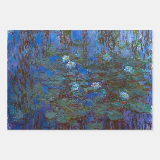 Claude Monet - Blue Water Lilies Geschenkpapier Set (Vorderseite 2)