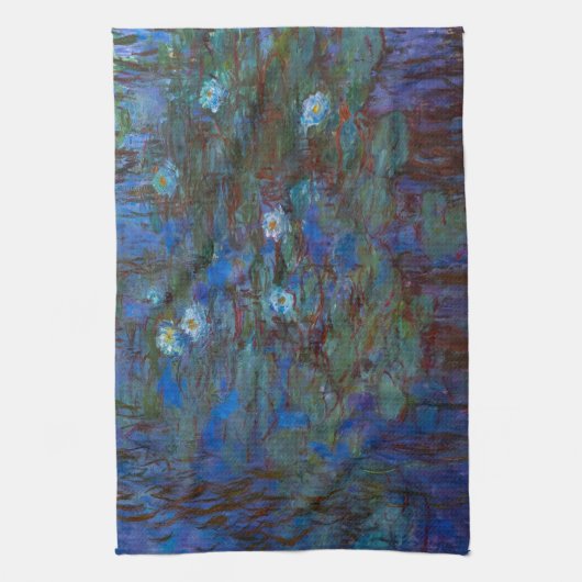Claude Monet - Blue Water Lilies Geschirrtuch (Vertikal)