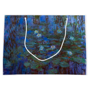 Claude Monet - Blue Water Lilies Große Geschenktüte