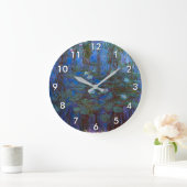 Claude Monet - Blue Water Lilies Große Wanduhr (Zuhause)