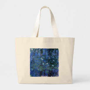 Claude Monet Blue Water Lilies Jumbo Stoffbeutel