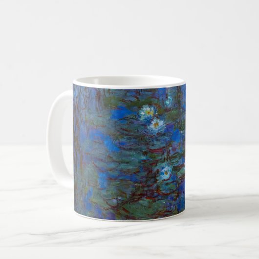 Claude Monet - Blue Water Lilies Kaffeetasse (Vorderseite Links)