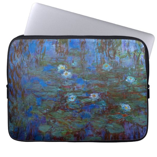 Claude Monet - Blue Water Lilies Laptopschutzhülle (Vorderseite)