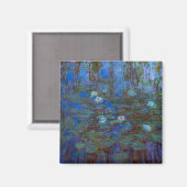 Claude Monet - Blue Water Lilies Magnet (Vorderseite/Rückseite)
