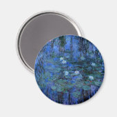 Claude Monet Blue Water Lilies Magnet (Vorderseite/Rückseite)