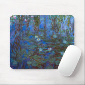 Claude Monet - Blue Water Lilies Mousepad (Mit Mouse)