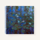 Claude Monet - Blue Water Lilies Notizblock (Vorderseite)