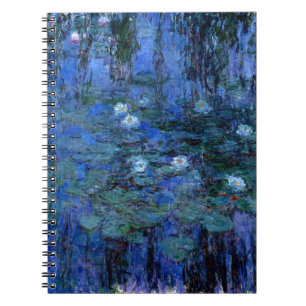 Claude Monet Blue Water Lilies Notizblock
