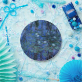 Claude Monet Blue Water Lilies Pappteller (Party)