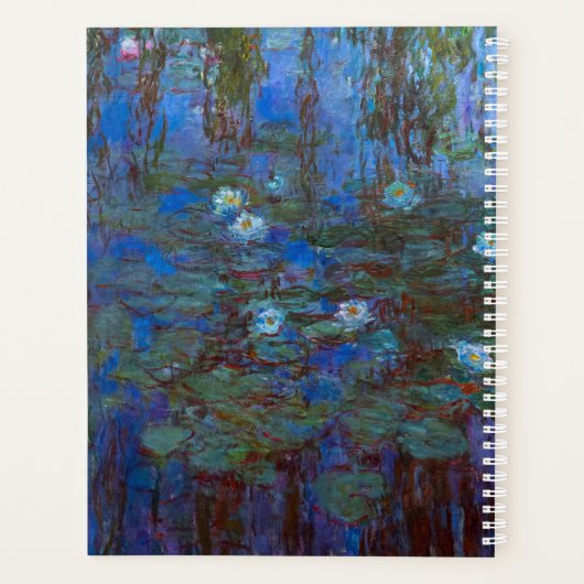 Claude Monet - Blue Water Lilies Planer (Rückseite)