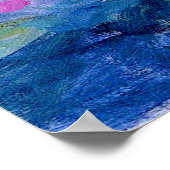 Claude Monet - Blue Water Lilies Poster (Ecke)