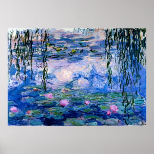 Claude Monet - Blue Water Lilies Poster (Vorne)