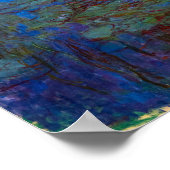 Claude Monet - Blue Water Lilies Poster (Ecke)
