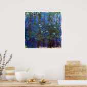 Claude Monet - Blue Water Lilies Poster (Küche)