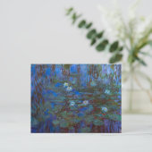 Claude Monet - Blue Water Lilies Postkarte (Stehend Vorderseite)