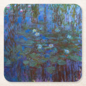 Claude Monet - Blue Water Lilies Rechteckiger Pappuntersetzer (Vorderseite)