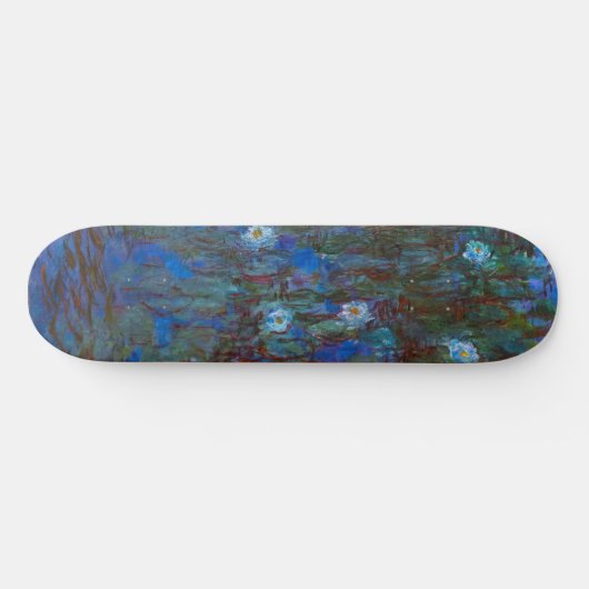 Claude Monet - Blue Water Lilies Skateboard (Horizontal)
