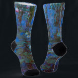 Claude Monet - Blue Water Lilies Socken<br><div class="desc">Blue Water Lilies / Nympheas Bleus von Claude Monet 1916-1919</div>