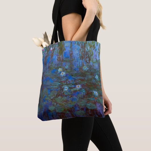 Claude Monet - Blue Water Lilies Tasche (Von Nahem)