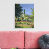 Claude Monet | Blühender Garten auf Sainte-Adresse Leinwanddruck (Insitu (Wohnzimmer))