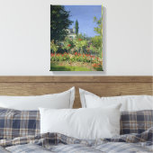 Claude Monet | Blühender Garten auf Sainte-Adresse Leinwanddruck (Insitu (Schlafzimmer))