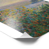 Claude Monet - Blume Beds at Vetheuil Fotodruck (Ecke)