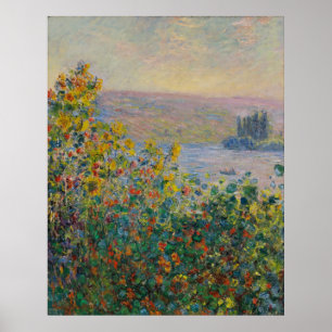 Claude Monet ~ Blume Beds at Vetheuil Poster