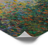 Claude Monet - Blume Beds at Vetheuil Poster (Ecke)