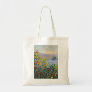 Claude Monet Blume Beds bei Vetheuil Tragetasche
