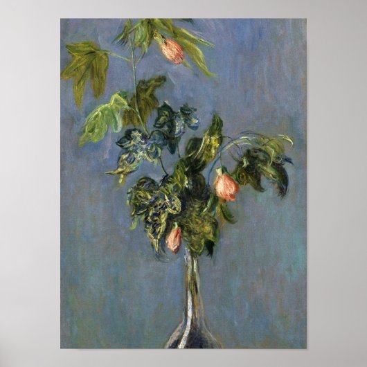 Claude Monet - Blume in einer Vase Poster (Vorne)