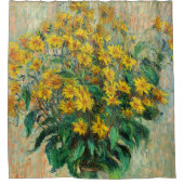 Claude Monet - Blume zu Jerusalem Artichoke Duschvorhang (Vorderseite)