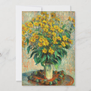 Claude Monet - Blume zu Jerusalem Artichoke Einladung