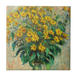Claude Monet - Blume zu Jerusalem Artichoke Fliese