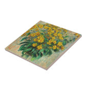 Claude Monet - Blume zu Jerusalem Artichoke Fliese (Seite)