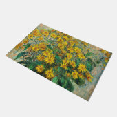 Claude Monet - Blume zu Jerusalem Artichoke Fußmatte (Schrägansicht)