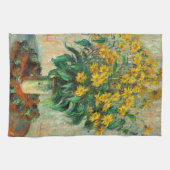 Claude Monet - Blume zu Jerusalem Artichoke Geschirrtuch (Horizontal)