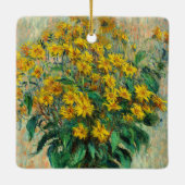 Claude Monet - Blume zu Jerusalem Artichoke Keramikornament (Rückseite)